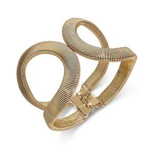 THALIA SODI Gold Textured Open Cuff Bracelet / FREE w/ BUNDLE!